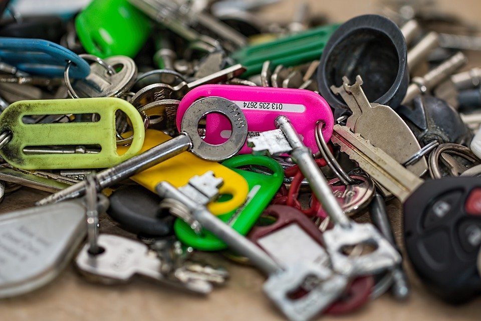 Keys in a bowl