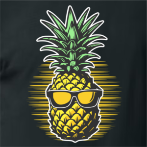 Retro Cool Pineapple T-Shirt