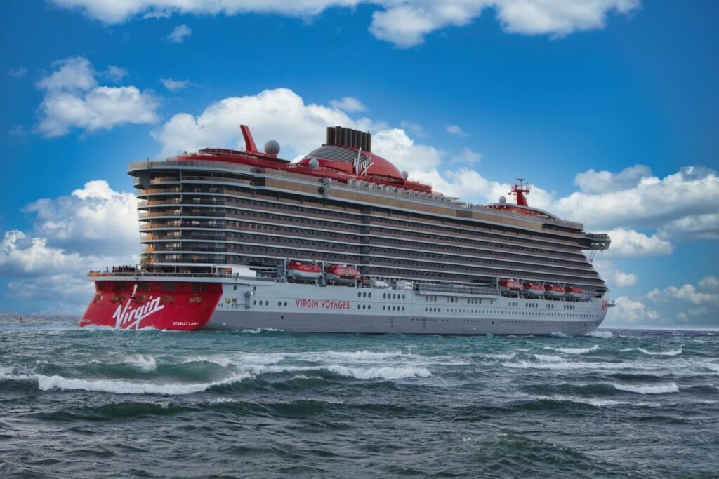 cruise ship scarlet lady on the ocean