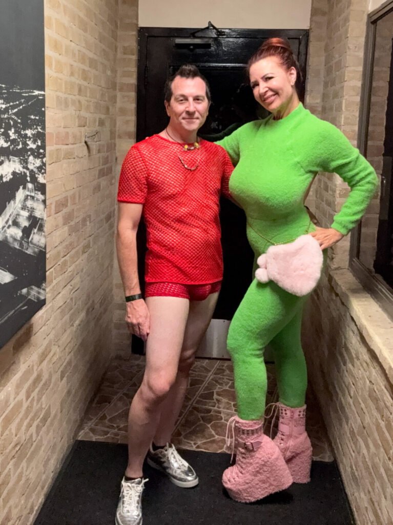 Ed & Phoebe in touchable costumes at Senses Libertine Event 2024