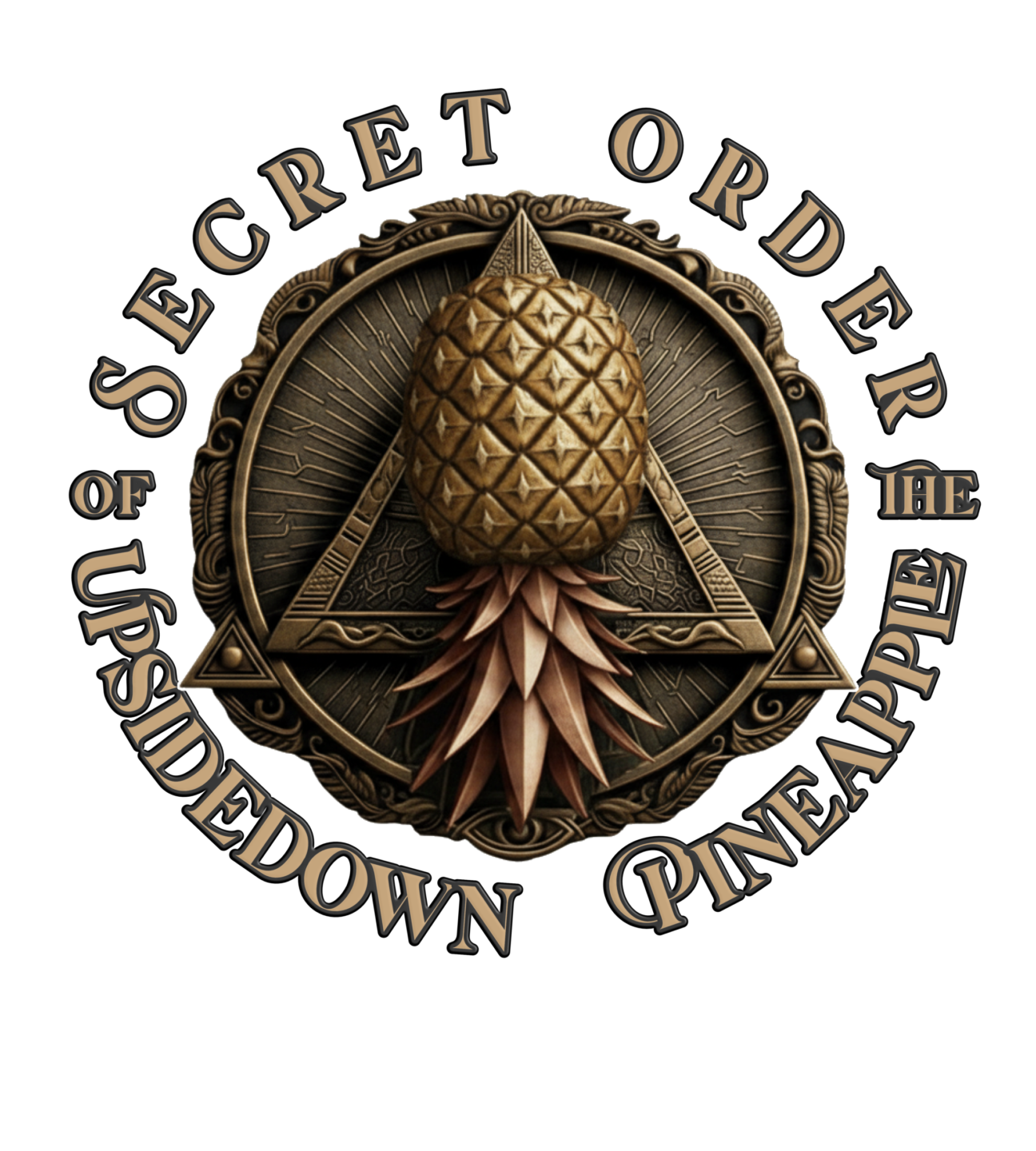 seal of the pineapple bronze